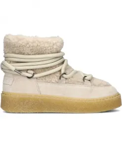 Белые замшевые ботильоны для женщин Shabbies, бежевый