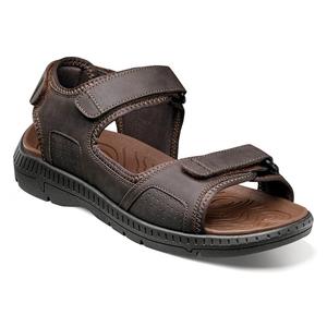 Сандалии Laguna River с тремя ремешками Nunn Bush, коричневый