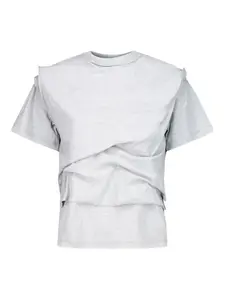 Футболка из четырехслойного хлопка Natasha Zinko, серый