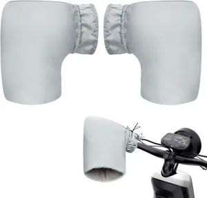 Защитные чехлы для руля мотоцикла - Перчатки для руля мотоцикла - Теплые зимние перчатки, ветрозащитные и морозостойкие, термоперчатки для руля мотоцикла, Grau