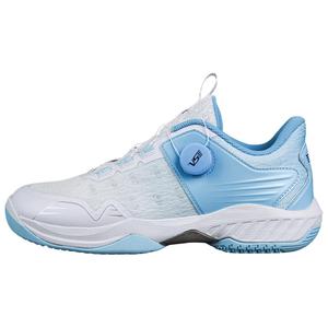 Амортизирующие бадминтонные кроссовки WEICHEN VS противоскользящие, износостойкие, дышащие низкие унисекс бело-зеленые