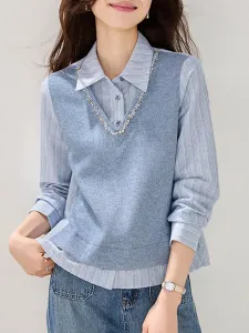 Топы с креплением на шею, многослойные топы для женщин Doux Belle, цвет Blue