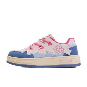 WARRIOR Амортизирующие, износостойкие, легкие, низкие, женские, кроссовки для скейтбординга, темно-бежевого и синего цвета