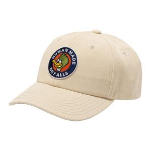 HUMAN MADE Твиловая бейсболка унисекс коричнево-бело-черная, White