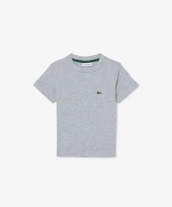 Детская базовая футболка с коротким рукавом и нашивкой в виде крокодила