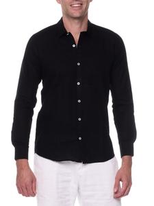 Рубашка Slim Fit из льняной смеси Ranee's, черный