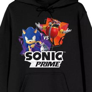 Мужская толстовка с рисунком Sonic Prime Sonic Vs Eggman Licensed Character