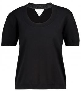 Свитер из смесовой кашемировой пряжи Bottega Veneta, черный