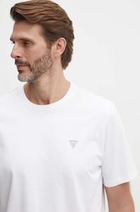 Хлопковая футболка Guess, белый