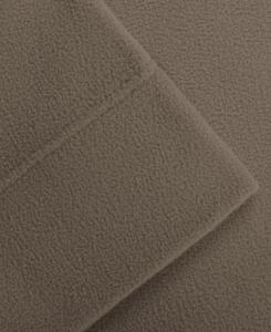 Комплект постельного белья из микрофлиса, 4 предмета, размер Queen Madison Park, коричневый