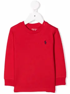 Толстовка с вышитым логотипом POLO RALPH LAUREN KIDS, красный