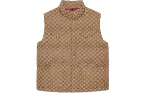 Жилет мужской Gucci x The North Face, коричневый