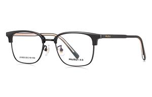 MUZU Унисекс очки для зрения, Black|Rose Gold-C01