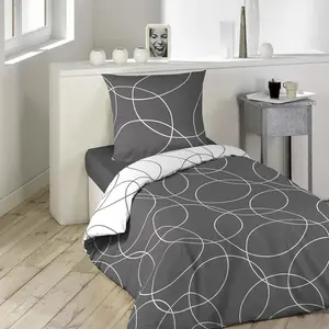 Пододеяльник для постельного белья, полиэстер, разноцветный, 200 х 140 см - Douceur d'intérieur Douceur d'interieur