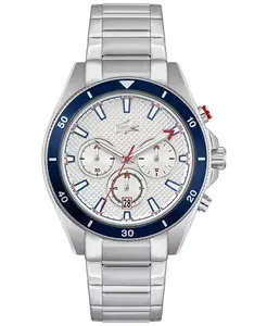 Мужские наручные часы Mainsail Silver со стальным браслетом, 43 мм Lacoste