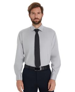 Мужская однотонная рубашка прямого кроя Alfani, Misty Harbor