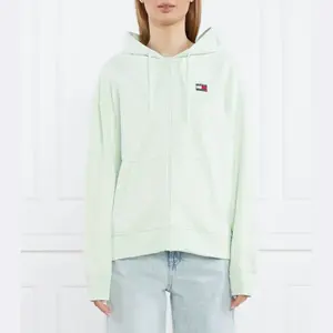 Толстовка свободного кроя Tjw rlx xs с молнией и значком trhu Tommy Hilfiger, зеленый