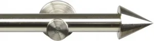 Карниз Liedeco "Modern Line Cone", 1 направляющая, фиксированный размер 200 см, Ø16мм, цвет edelstahlfarben