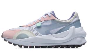 Кроссовки женские квадратные с низким верхом, белые/розовые/синие Lining