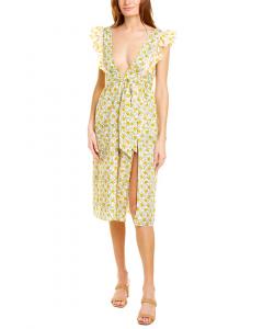 Платье миди без рукавов Ash & Eden Santi, желтый