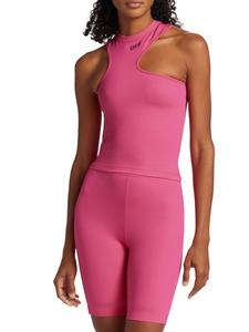 Топ с асимметричным вырезом Off-White, цвет Fuschia