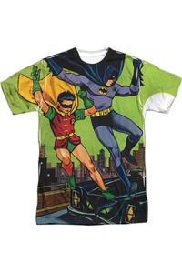 Футболка с коротким рукавом Batman Getaway для взрослых из полиэстера Gildan, белый