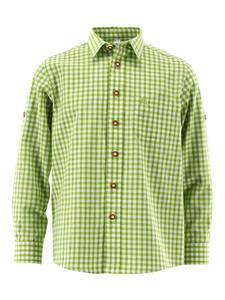 Детская традиционная рубашка Лафоа ярко-зеленого цвета OS-Trachten