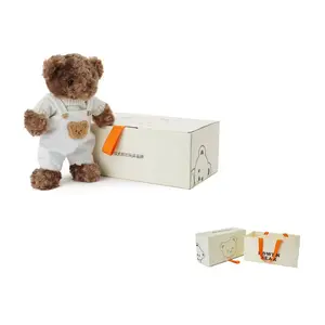 Комбинезон Bear Teddy Bear плюшевая кукла высотой 30 см BOWEN BEAR, темно-коричневый
