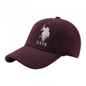 U.S. POLO ASSN. Шерстяная бейсболка унисекс, Burgundy