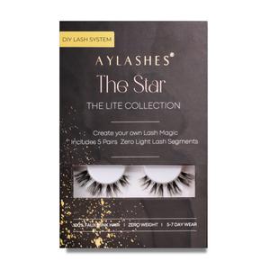 Искусственные ресницы maxi box - 5 paar - schwarz. Aylashes, the star maxi (10mm-12mm), количество 1 шт.