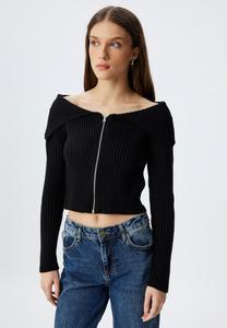 Кардиган ZIPPERED Koton, черный