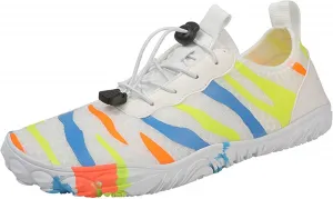 Мужчины Женщины Обувь для ходьбы босиком Обувь для ходьбы босиком Уличная противоскользящая Быстро высыхающая пляжная обувь для плавания, Фитнес и Фитнес Танцы Йога Тренировочные обувь Generic, белый