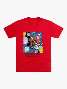Футболка Brand Threads Kids' George Space Peppa Pig, Red