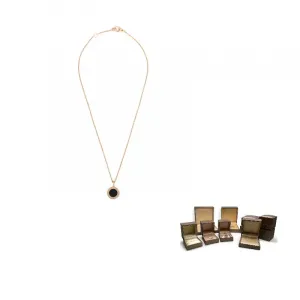 BVLGARI Серия 18K Rose Gold ожерелье unisex