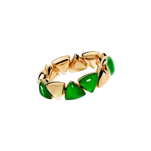 Браслет arrow из розового золота 18 карат, нефрита и горного хрусталя Vhernier