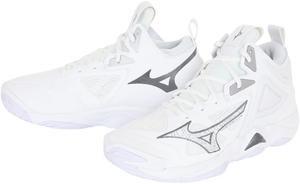 Волейбольные кроссовки Mizuno Wave Momentum 3 MID, белый/серый