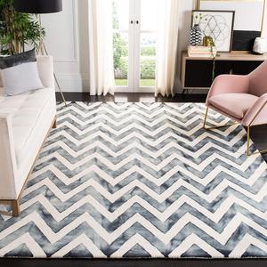 Ковер ручной работы safavieh dip dye collection ivory/grey DDY715J шеврон акварель премиум шерсть, 92 x 153 см