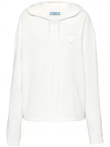 Худи с логотипом Prada, белый