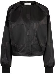 Nina Ricci бомбер с люрексом, черный