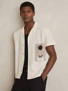 Футболка Coast Regular Fit с коротким рукавом Reiss, White