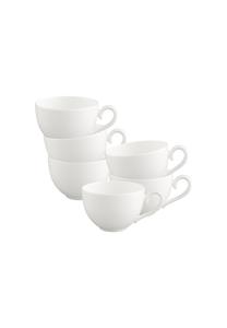 Чашки кофейные Villeroy & Boch White Pearl, 120 мл, 6 штук, белый
