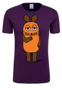 Рубашка LOGOSHIRT Die Sendung mit der Maus, фиолетовый