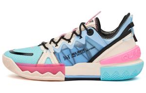 Баскетбольные кроссовки Burning Battle 2.0 Basketball Shoes Men Low-Top Blue/Pink 361°