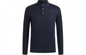 Футболка поло SS24 Мужская Темно-синяя EMPORIO ARMANI