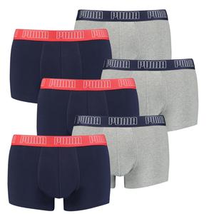 Боксеры Puma Boxershorts PUMA BASIC TRUNK 6P, цвет 006 - Blue / Grey Melange