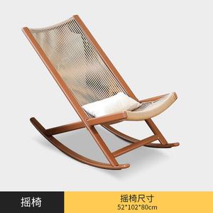 Yu Senyi Кресло-качалка из ротанга для дома и балкона