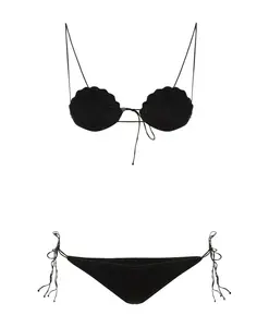 Черный металлизированный купальник-бикини Oseree, черный
