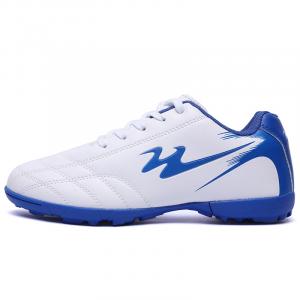 Амортизирующие противоскользящие износостойкие дышащие легкие футбольные бутсы Unisex Binary, бело-синие