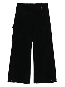 Брюки карго с бахромой Ground Zero, черный