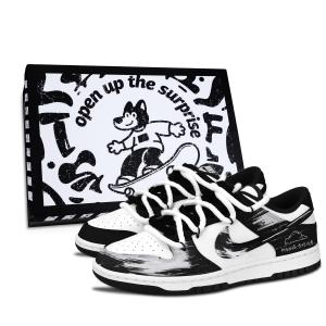 Nike Кроссовки для скейтбординга dunk blue silk to snow black низкие износостойкие унисекс black